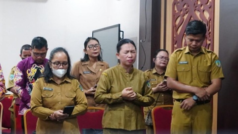 Wakil Bupati Tana Tidung Pimpin Ibadah Rutin Oikumene ASN