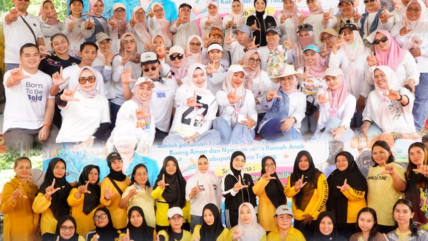 TP PKK Tana Tidung Gelar Family Gathering dan Bimtek Penulisan Praktik Baik Taman Baca