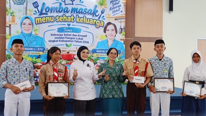 Lomba Masak Menu Sehat Keluarga Dorong Pemanfaatan Pangan Lokal di Tana Tidung